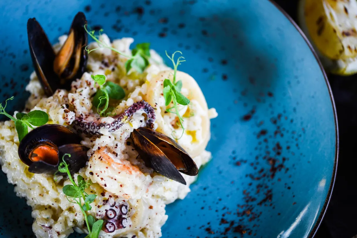 mavrithalassa - βραδιές - ριζότο με θαλασσινά